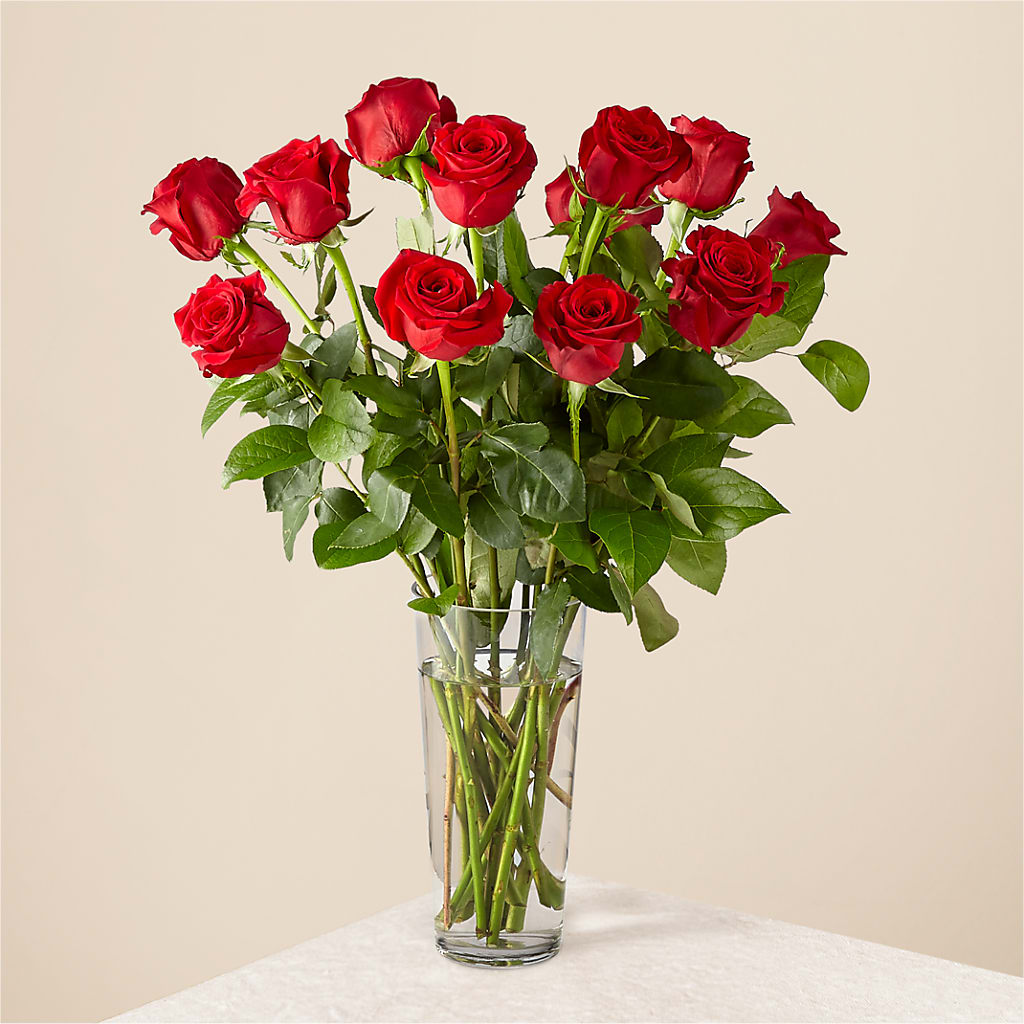 Long Stem Red Rose Bouquet – Flair Floral Designs, Lake Dallas TX