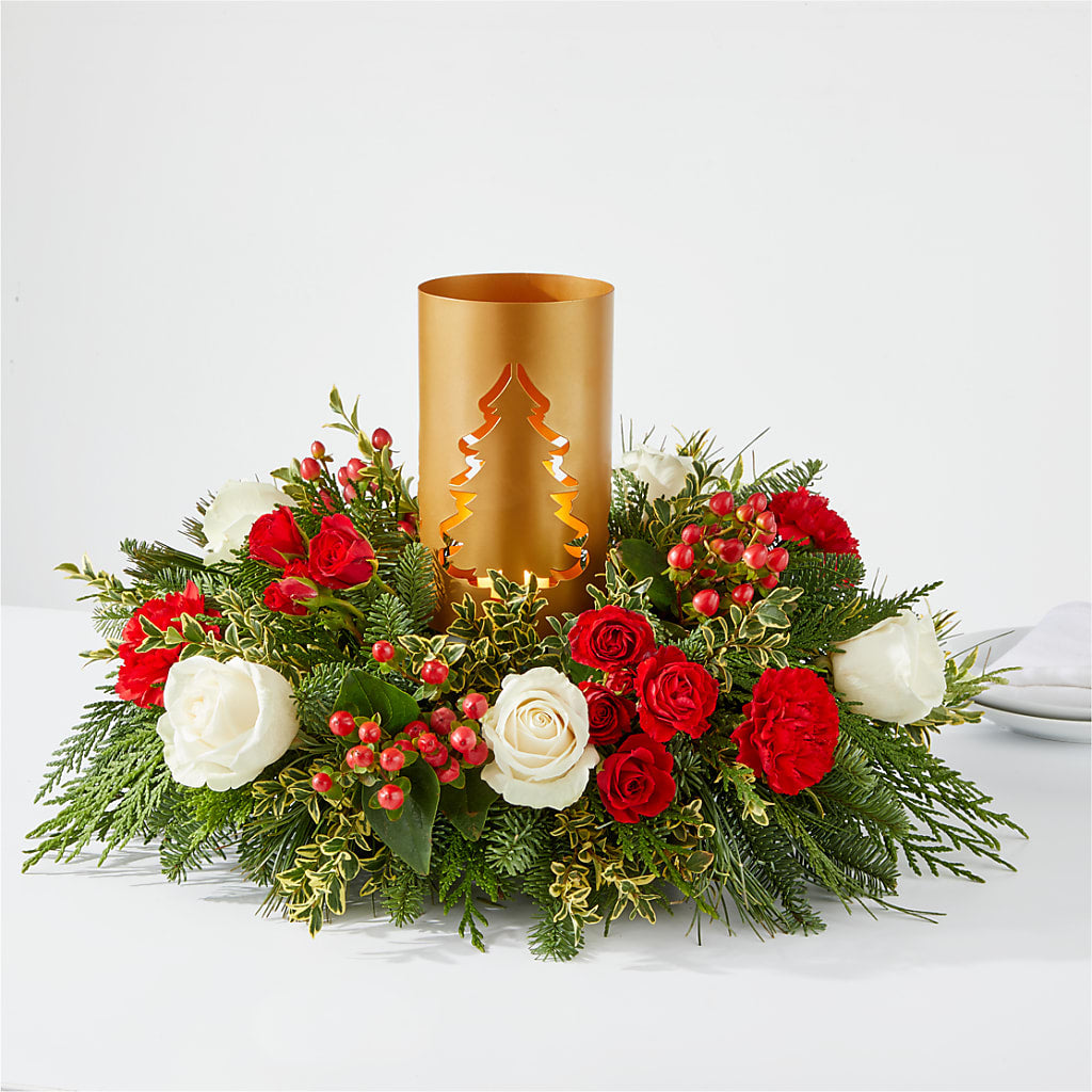 December Dreams Centerpiece – Flair Floral Designs, Lake Dallas TX