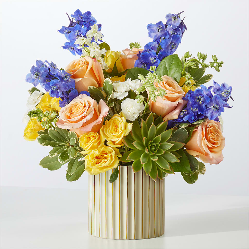 Cobalt Reverie Bouquet – Flair Floral Designs, Lake Dallas TX