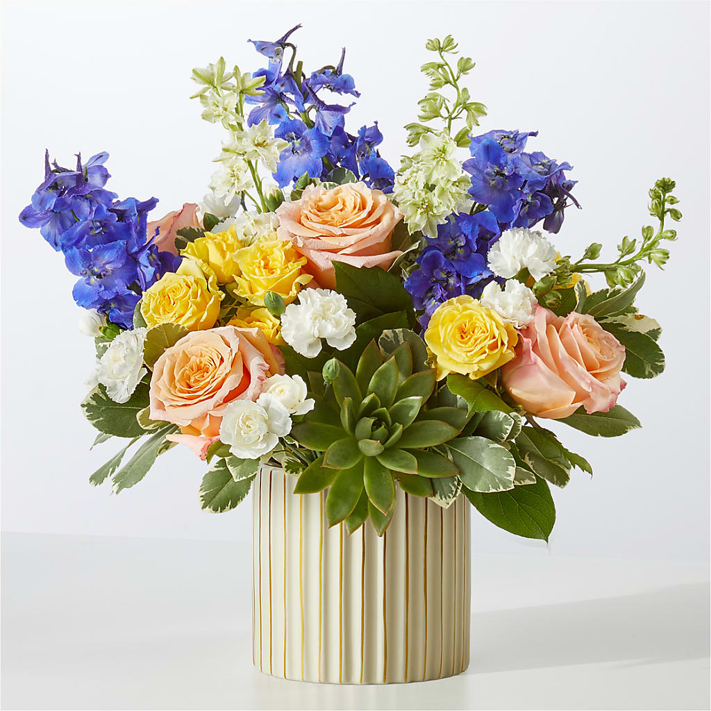 Cobalt Reverie Bouquet – Flair Floral Designs, Lake Dallas TX