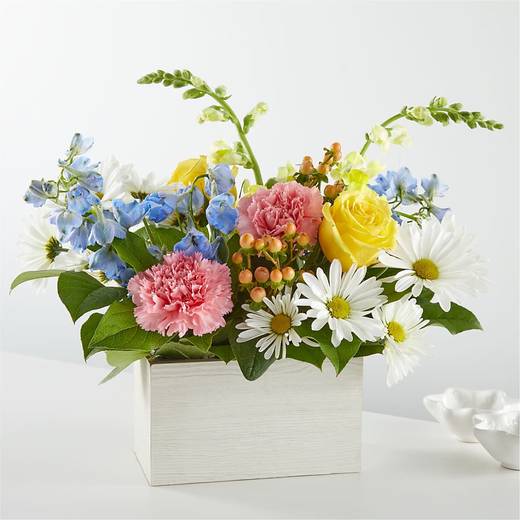 Sun Salutation Box Bouquet – Flair Floral Designs, Lake Dallas TX