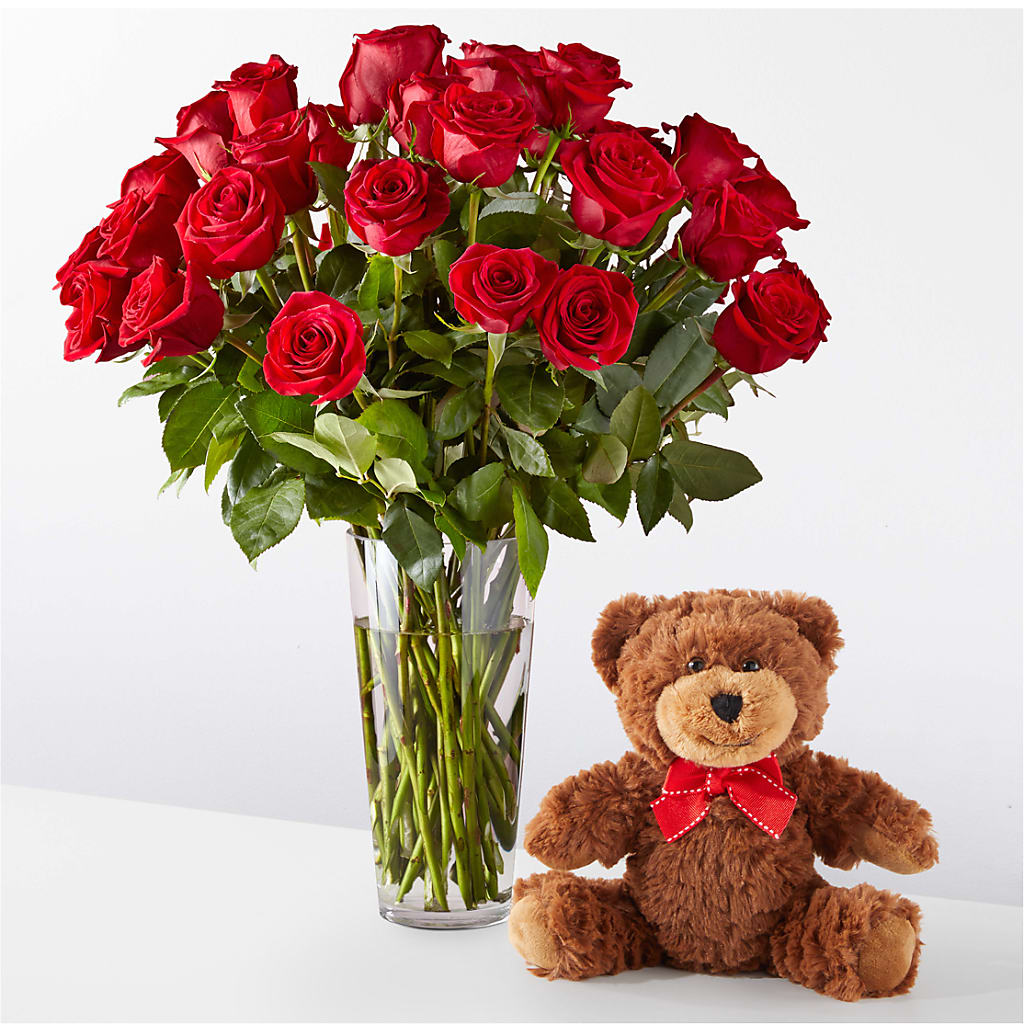 Romantic Long Stem Red Rose Bouquet Bundles – Flair Floral Designs, Lake Dallas TX