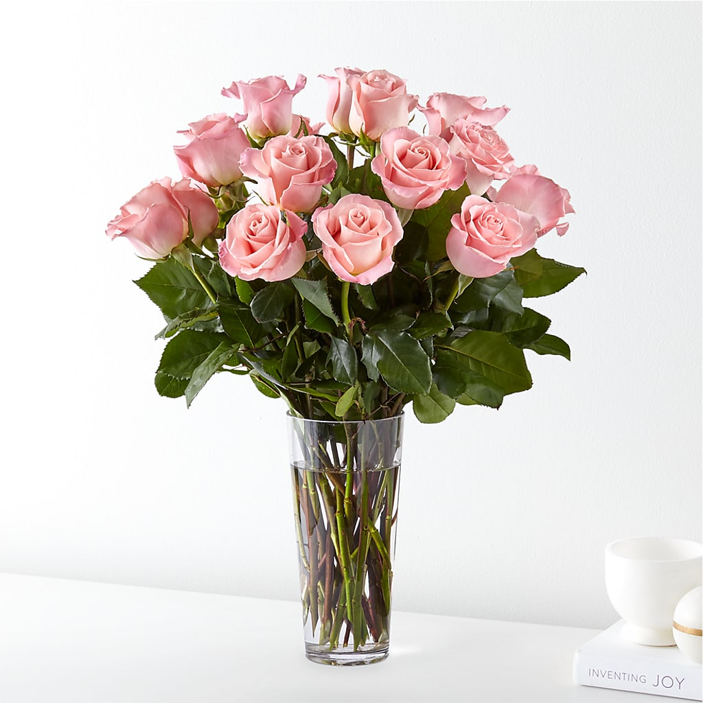 Long Stem Pink Rose Bouquet – Flair Floral Designs, Lake Dallas TX