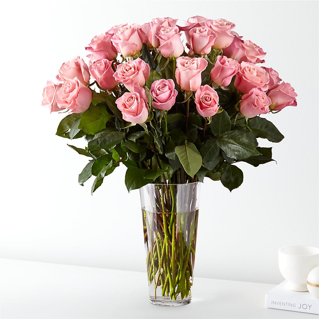 Long Stem Pink Rose Bouquet – Flair Floral Designs, Lake Dallas TX