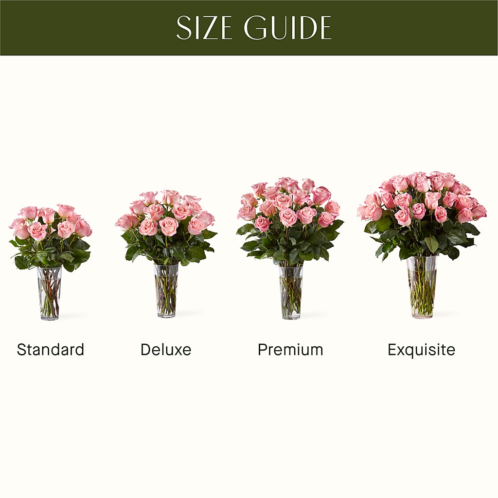 Long Stem Pink Rose Bouquet – Flair Floral Designs, Lake Dallas TX