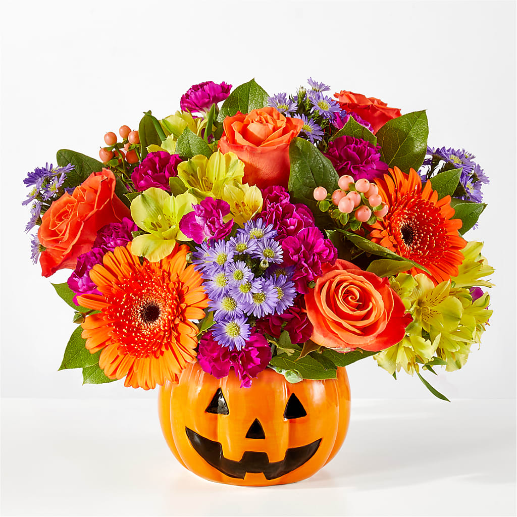 Tricks & Treats Pumpkin – Flair Floral Designs, Lake Dallas TX