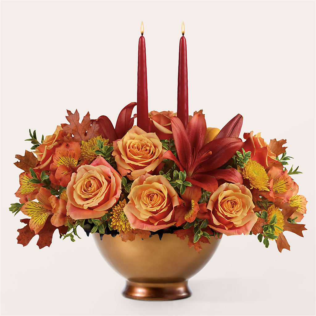 Harvest Table Centerpiece – Flair Floral Designs, Lake Dallas TX