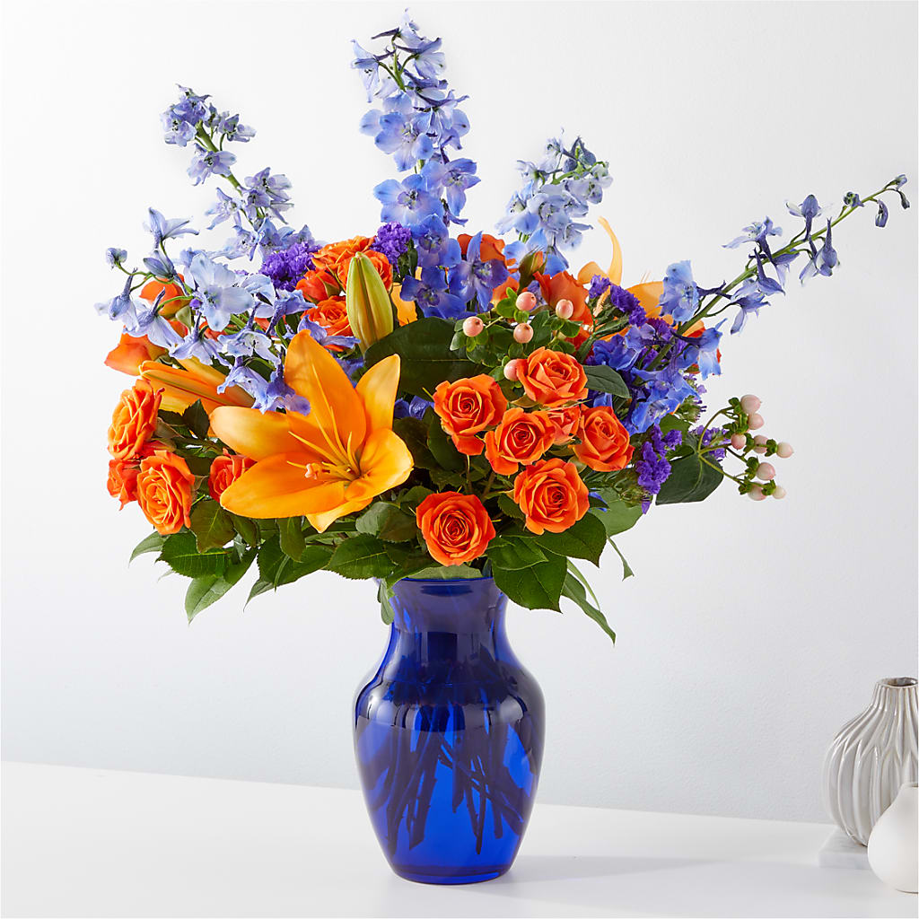 Radiant Citrus Bouquet – Flair Floral Designs, Lake Dallas TX