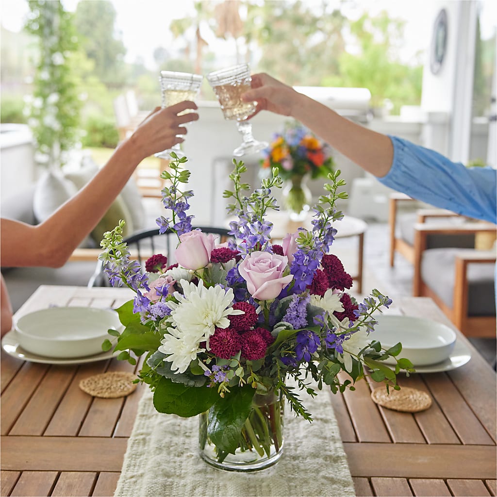 Violet Frost Bouquet – Flair Floral Designs, Lake Dallas TX