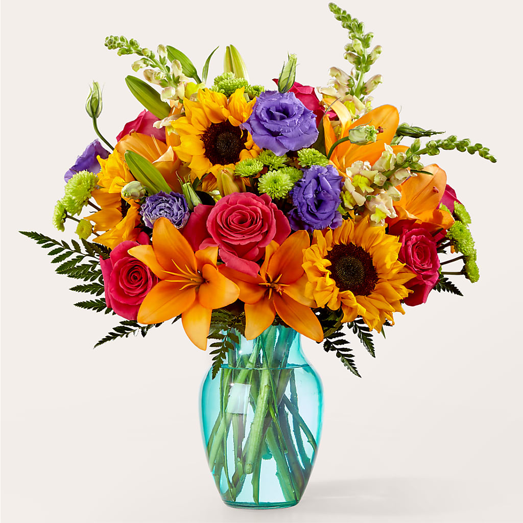 Double Rainbow Bouquet – Flair Floral Designs, Lake Dallas TX