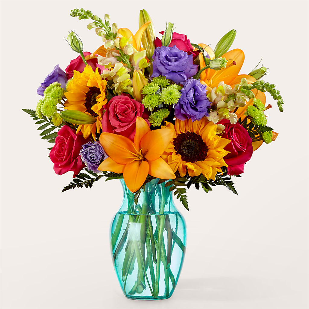 Double Rainbow Bouquet – Flair Floral Designs, Lake Dallas TX