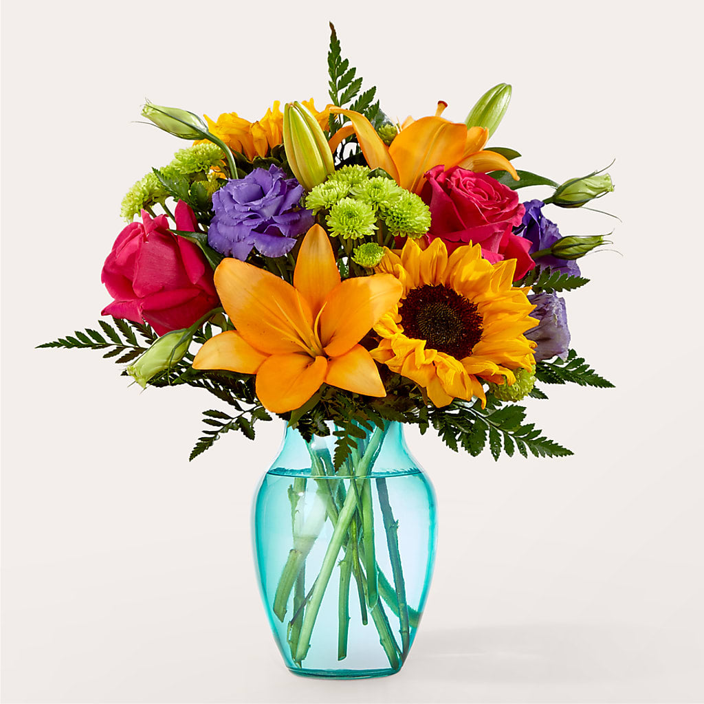 Double Rainbow Bouquet – Flair Floral Designs, Lake Dallas TX