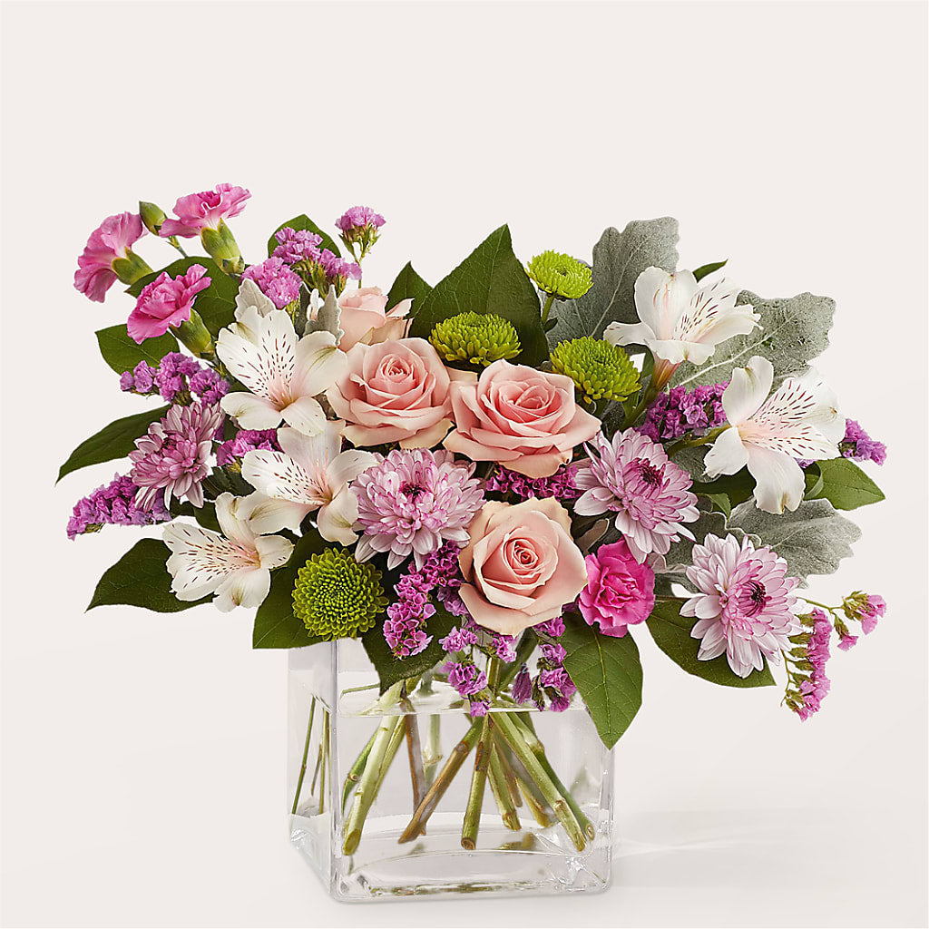 Pink Suede Bouquet – Flair Floral Designs, Lake Dallas TX