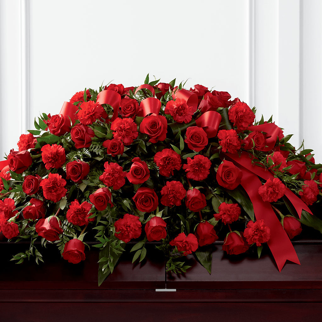 Tribute of Life Casket Spray – Flair Floral Designs, Lake Dallas TX