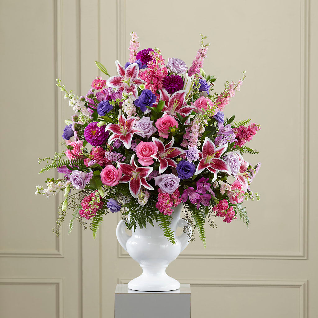 Peaceful Tribute Arrangement – Flair Floral Designs, Lake Dallas TX