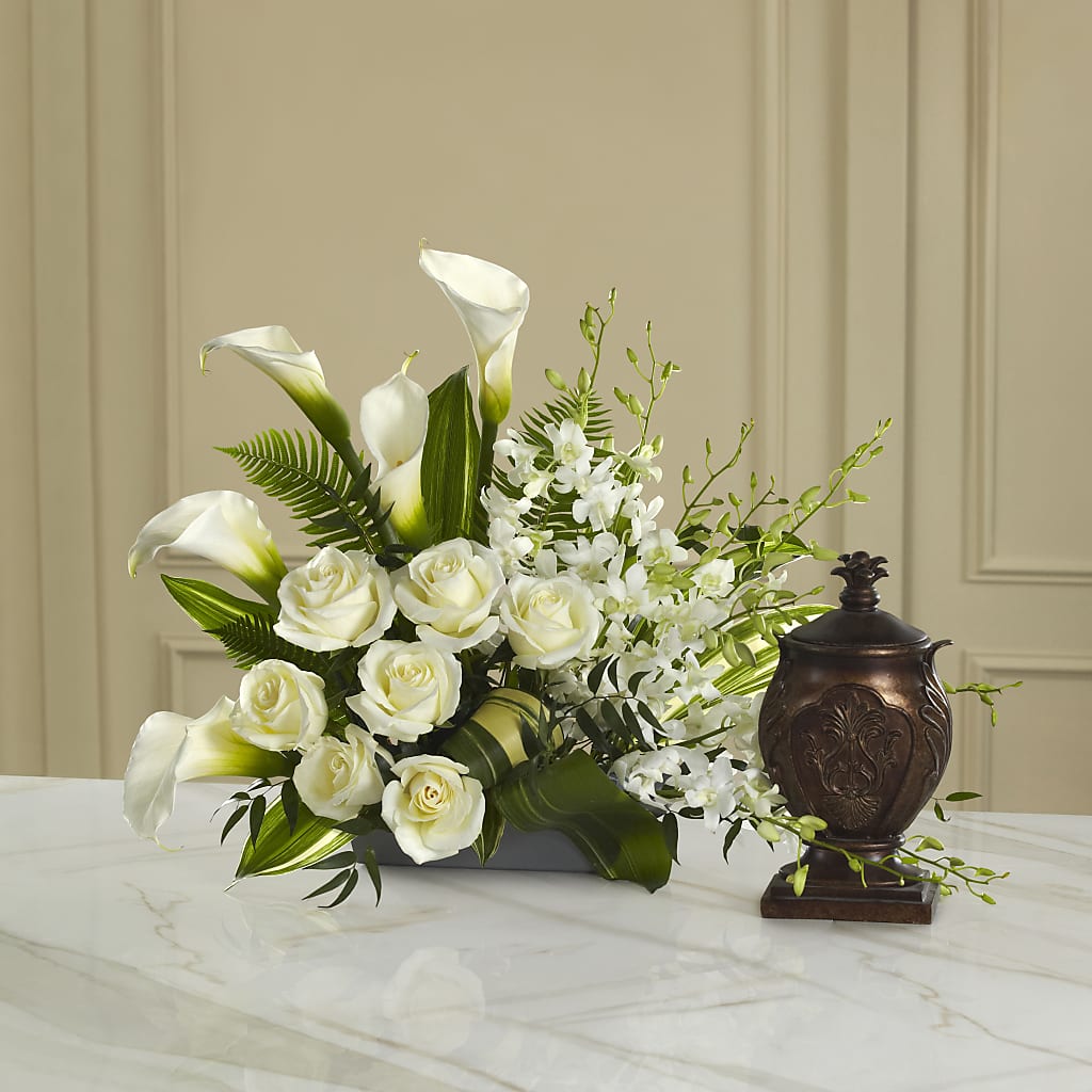 At Peace Arrangement – Flair Floral Designs, Lake Dallas TX