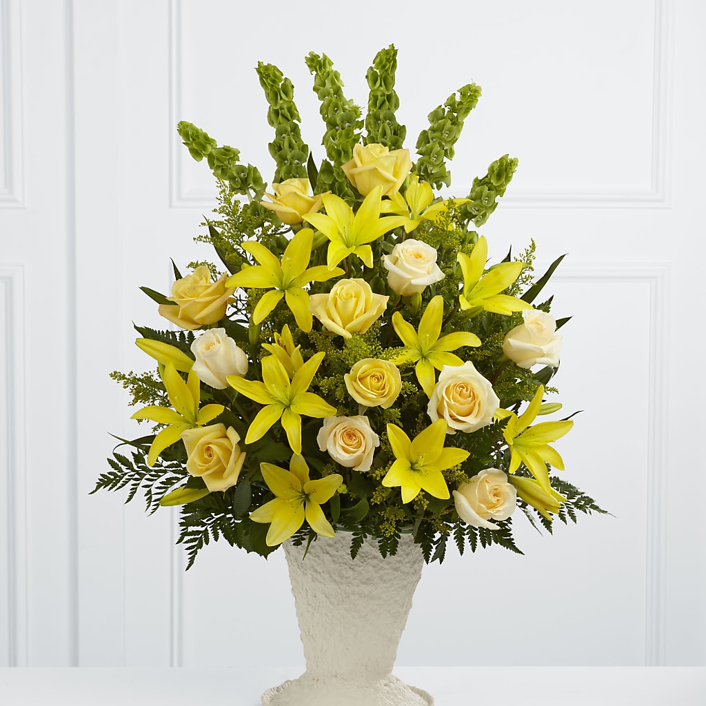 Golden Memories Arrangement – Flair Floral Designs, Lake Dallas TX