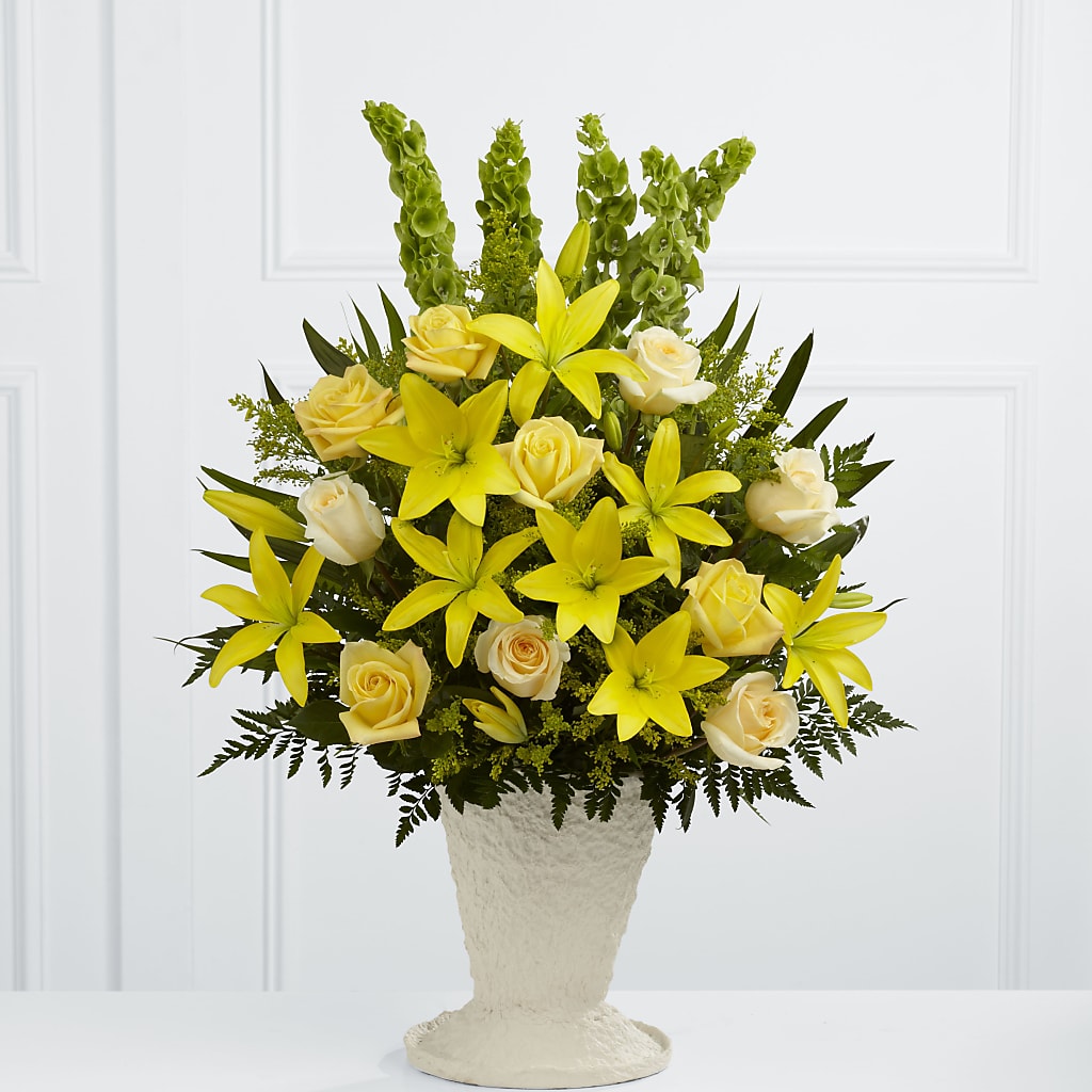 Golden Memories Arrangement – Flair Floral Designs, Lake Dallas TX