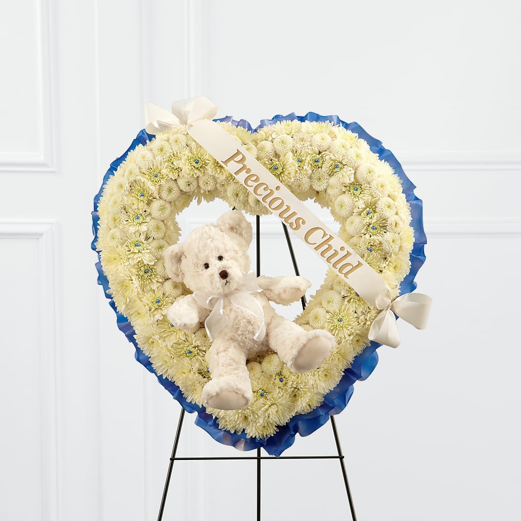 Precious Child Standing Heart – Flair Floral Designs, Lake Dallas TX