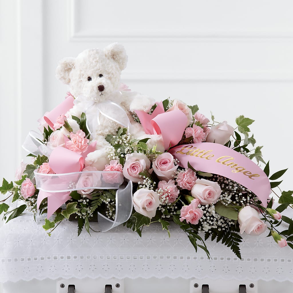 Touch of Sympathy Casket Spray – Flair Floral Designs, Lake Dallas TX
