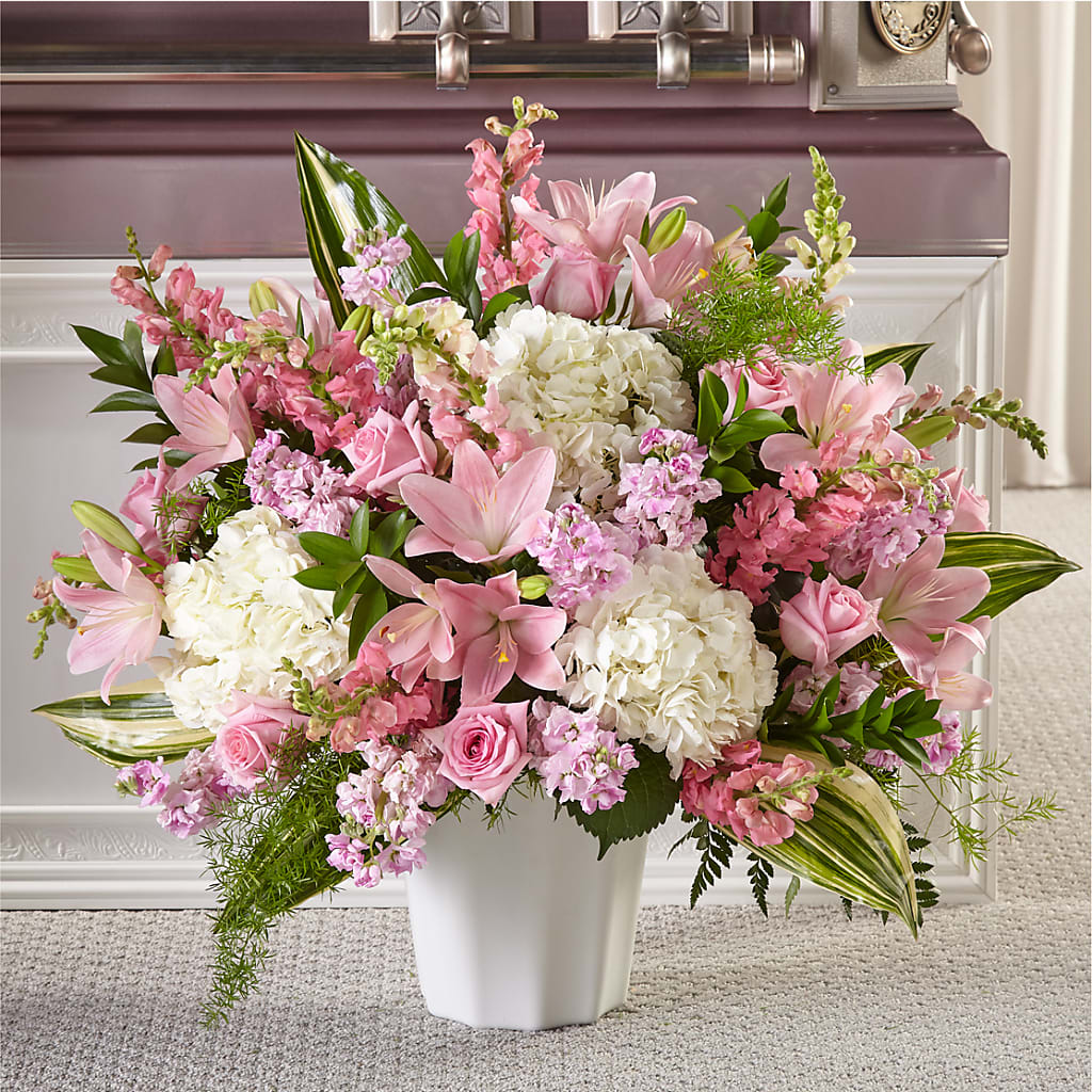 Simply Serene Floor Basket – Flair Floral Designs, Lake Dallas TX