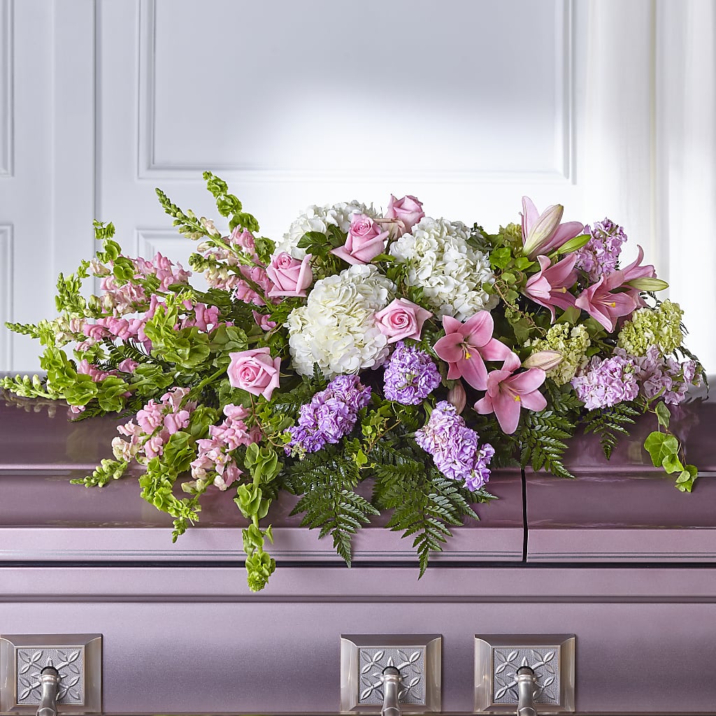 Life's Gratitude Casket Spray – Flair Floral Designs, Lake Dallas TX