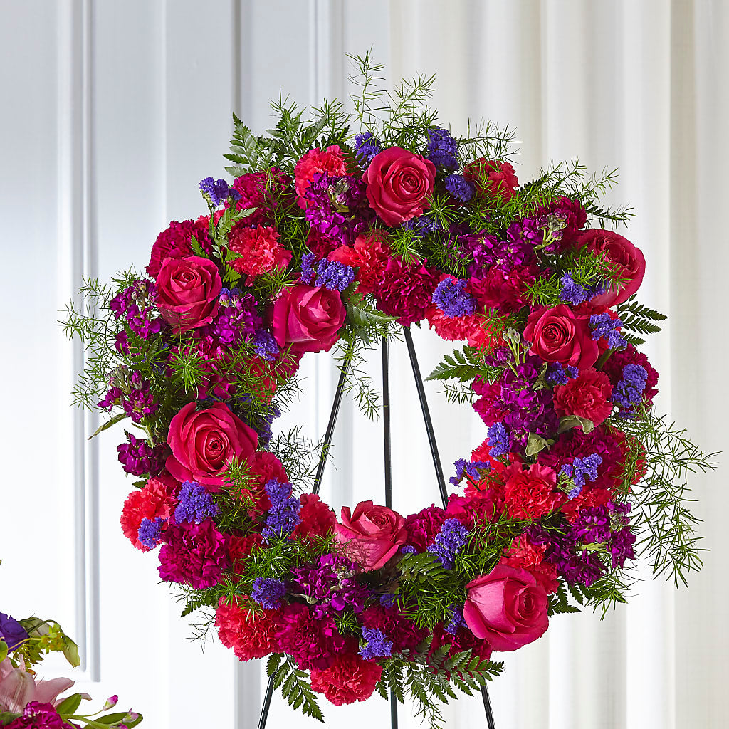Calming Colors Wreath – Flair Floral Designs, Lake Dallas TX