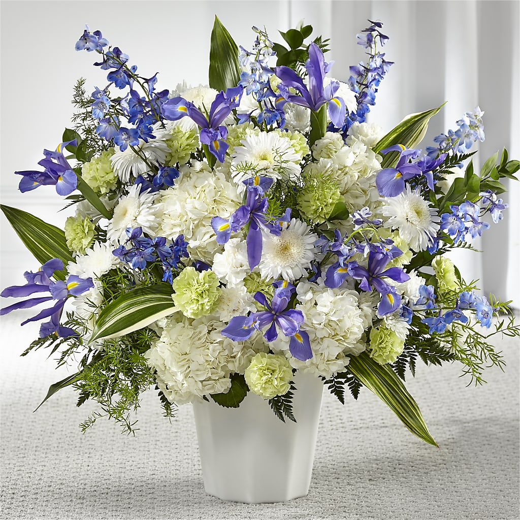 Soft Serenity Floor Basket – Flair Floral Designs, Lake Dallas TX