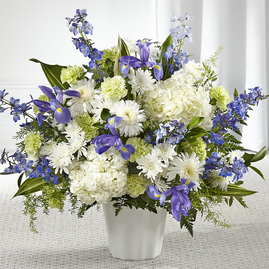 Soft Serenity Floor Basket – Flair Floral Designs, Lake Dallas TX