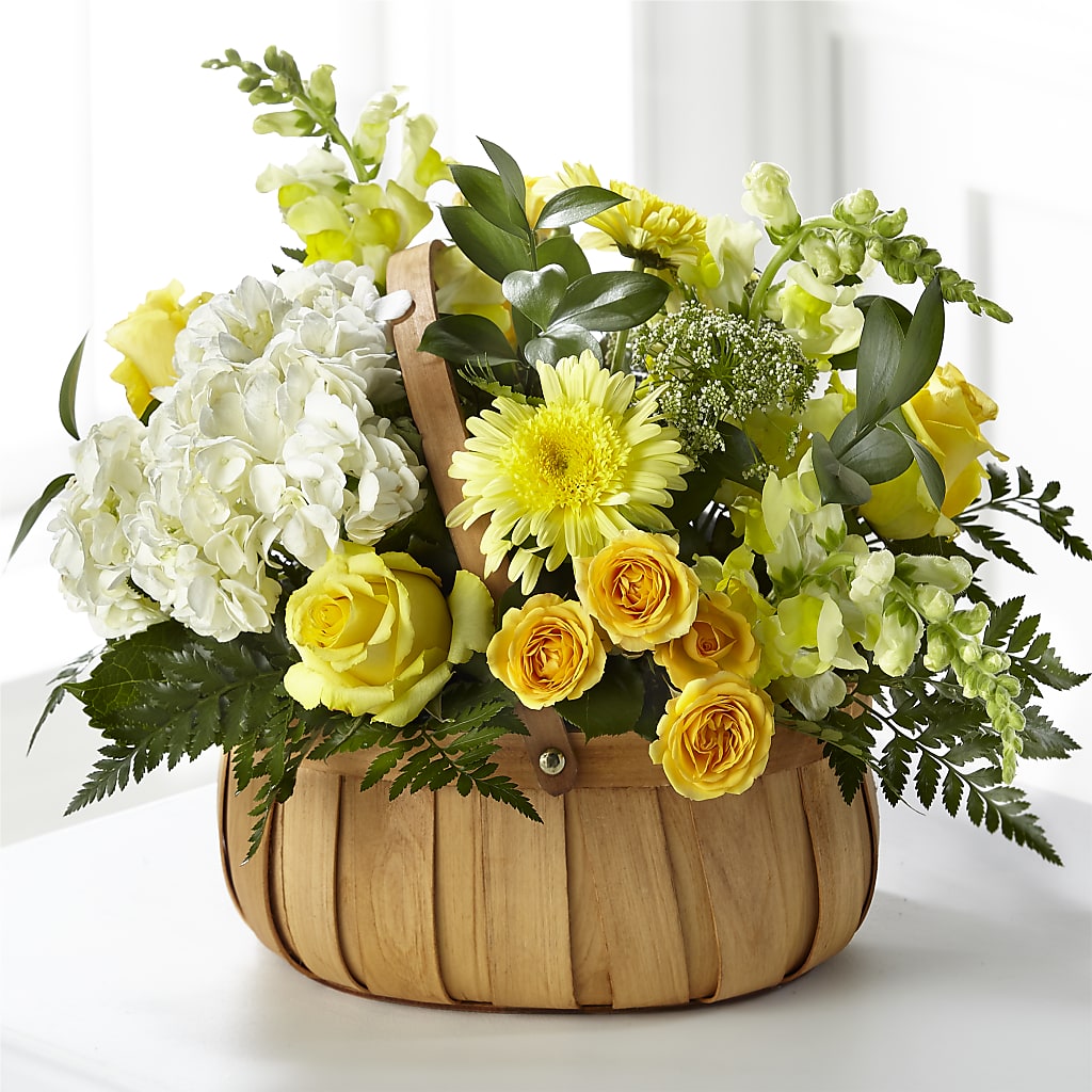 Rustic Remembrance Basket – Flair Floral Designs, Lake Dallas TX