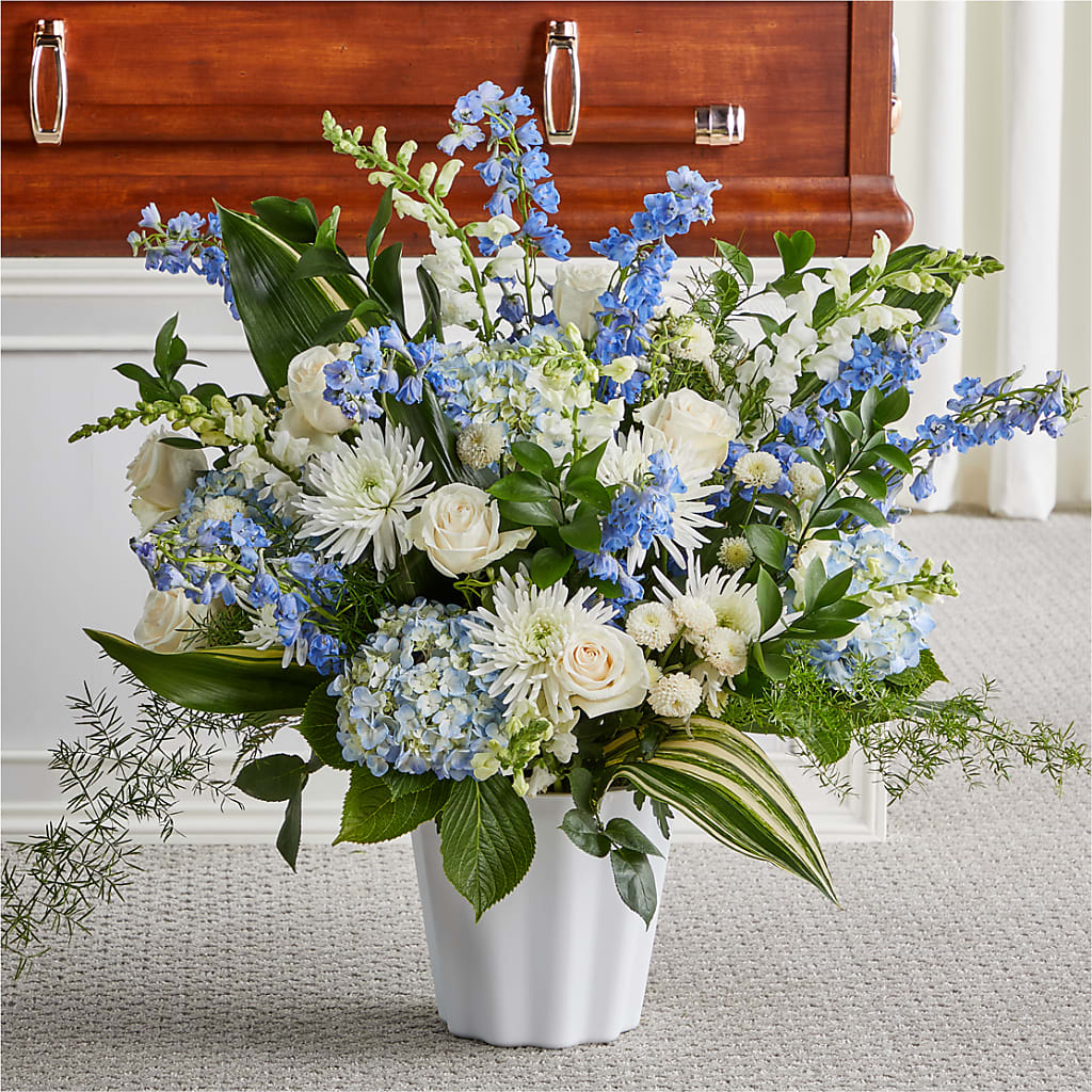 Everlasting Memories Floor Basket – Flair Floral Designs, Lake Dallas TX