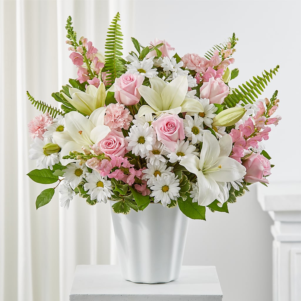 Soft Touch Tabletop Basket – Flair Floral Designs, Lake Dallas TX