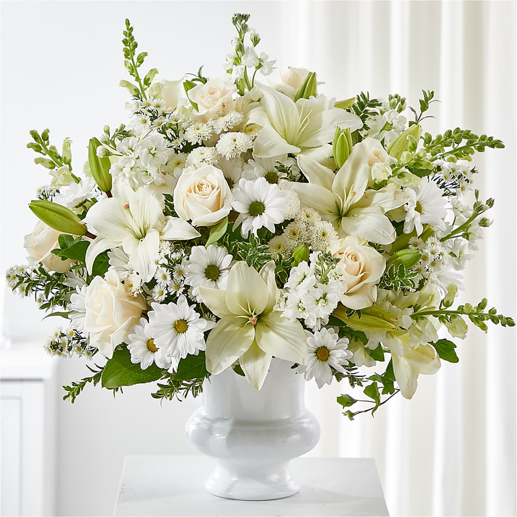 Uplifting Urn Arrangement – Flair Floral Designs, Lake Dallas TX