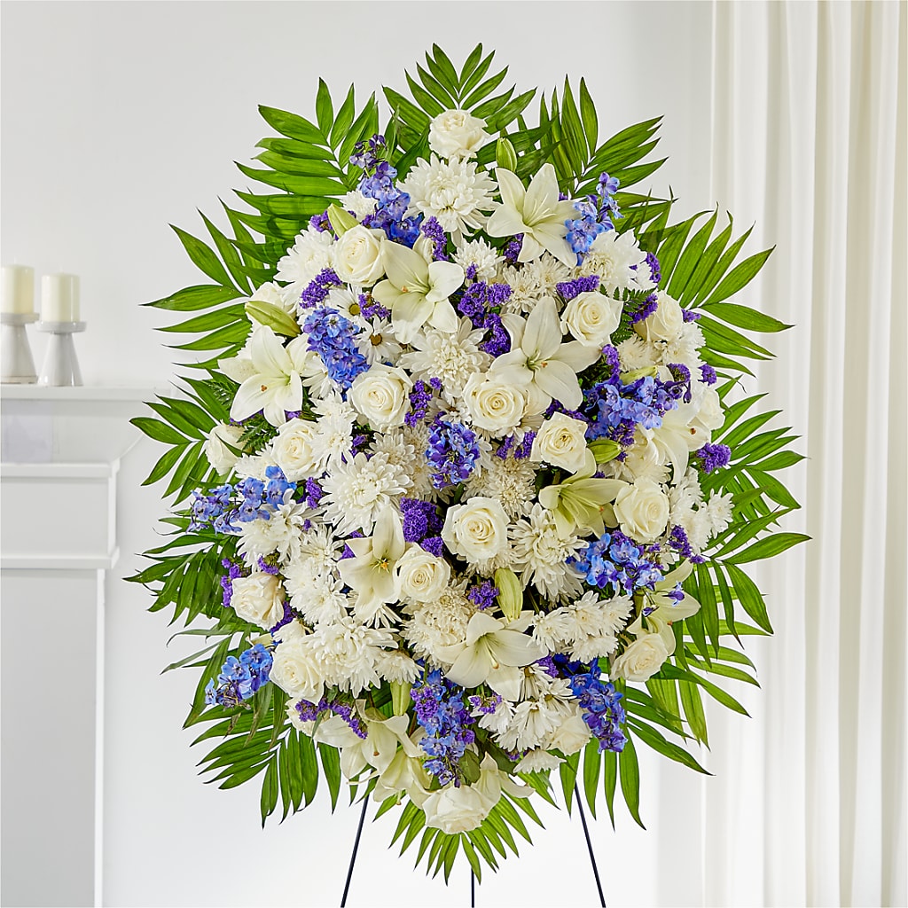 At Rest Standing Spray – Flair Floral Designs, Lake Dallas TX