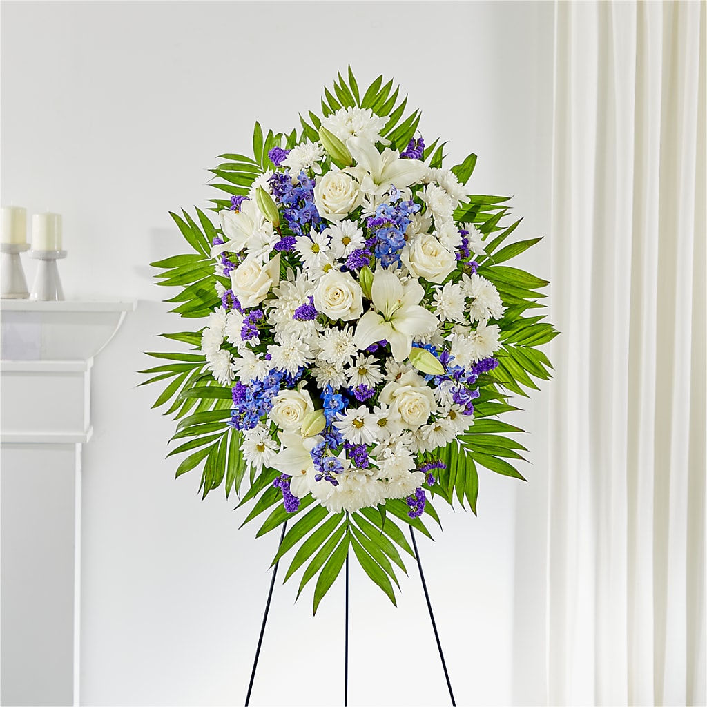 At Rest Standing Spray – Flair Floral Designs, Lake Dallas TX