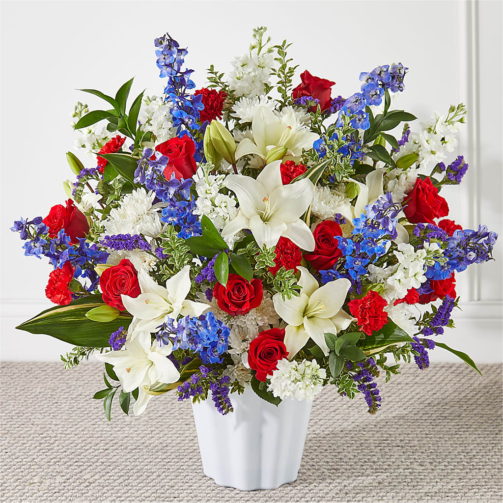 Consoled Floor Basket – Flair Floral Designs, Lake Dallas TX
