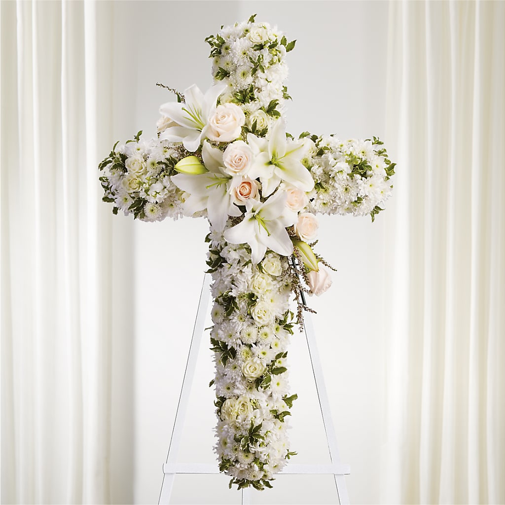 Spiritual Guidance Standing Spray – Flair Floral Designs, Lake Dallas TX