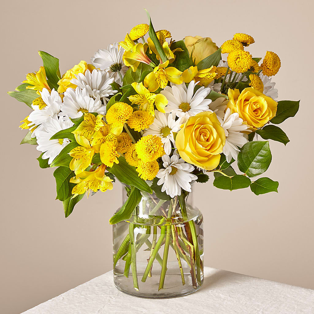 Sunny Sentiments Bouquet – Flair Floral Designs, Lake Dallas TX