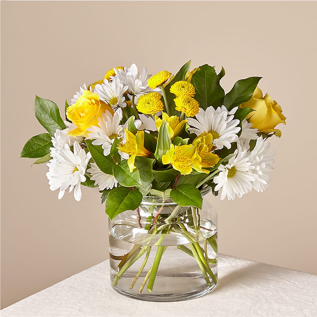 Sunny Sentiments Bouquet – Flair Floral Designs, Lake Dallas TX