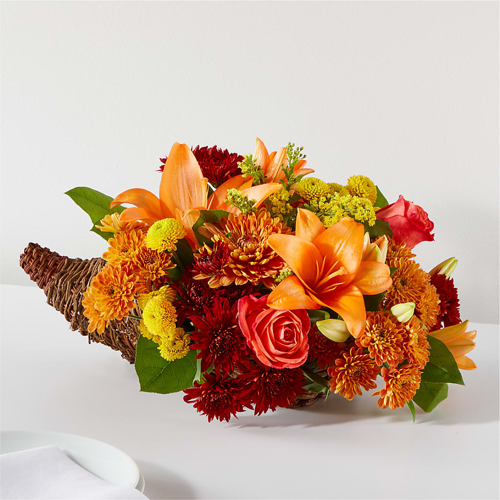 Bouquet of Blessings Cornucopia – Flair Floral Designs, Lake Dallas TX