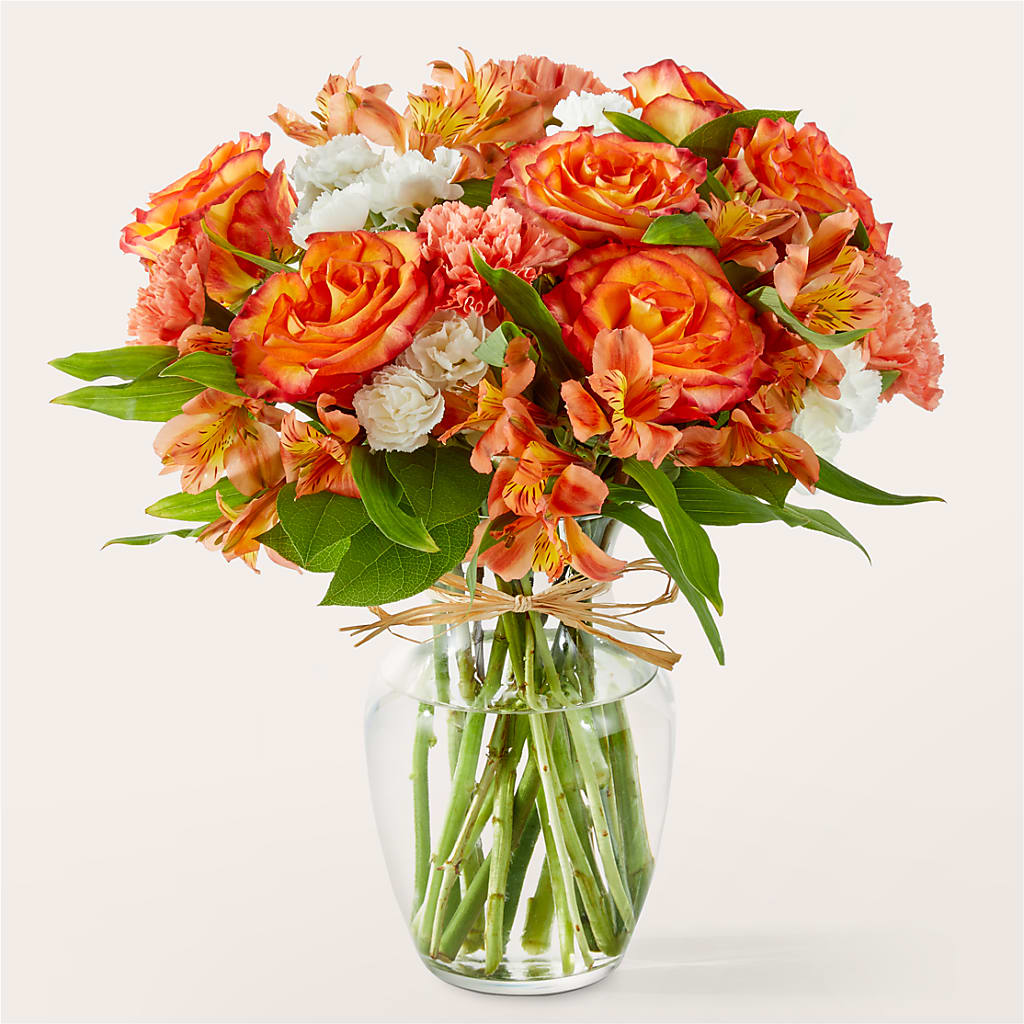 Apricot Glow Bouquet – Flair Floral Designs, Lake Dallas TX