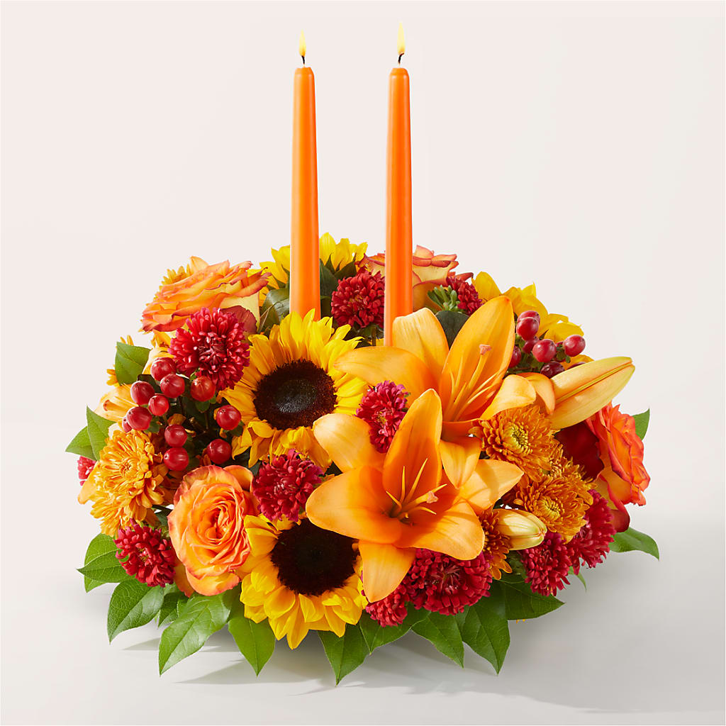 Grateful Centerpiece – Flair Floral Designs, Lake Dallas TX