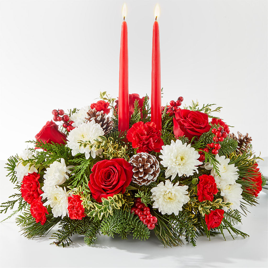 Holiday Soiree Centerpiece – Flair Floral Designs, Lake Dallas TX