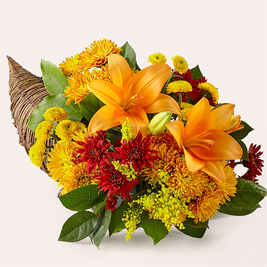 Feast of Color Cornucopia – Flair Floral Designs, Lake Dallas TX