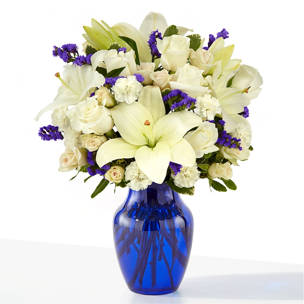 Sapphire Rush Bouquet – Flair Floral Designs, Lake Dallas TX
