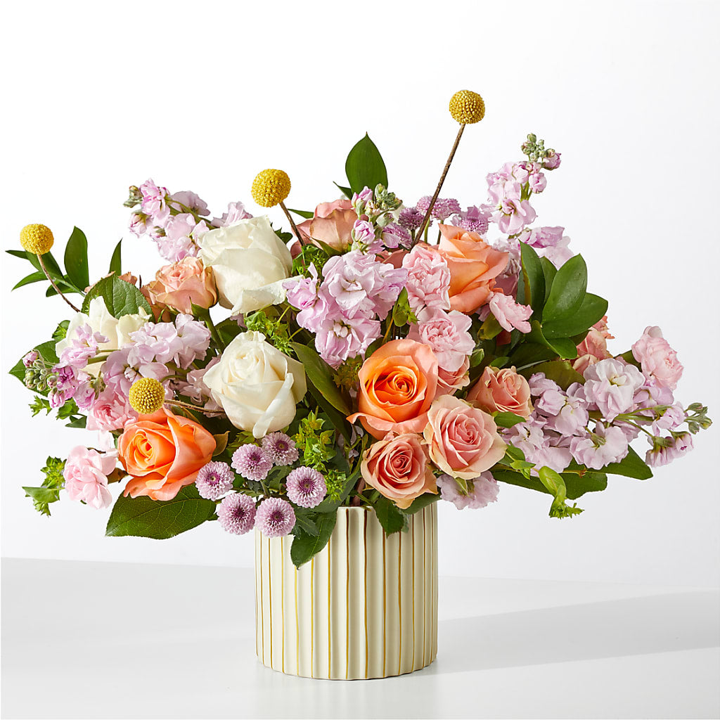French Market Bouquet with Ivory Vase – Flair Floral Designs, Lake Dallas TX