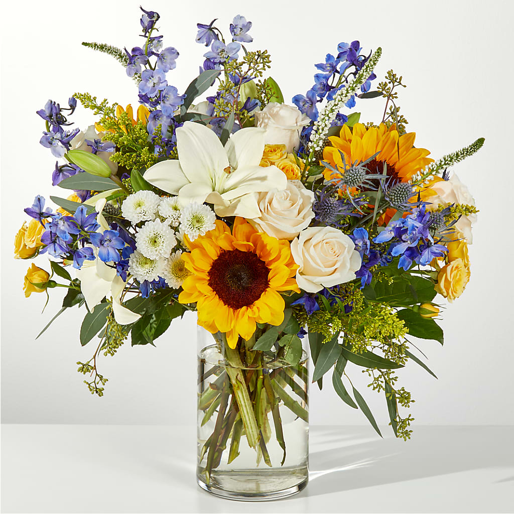 Wonderfully Sunny Bouquet – Flair Floral Designs, Lake Dallas TX