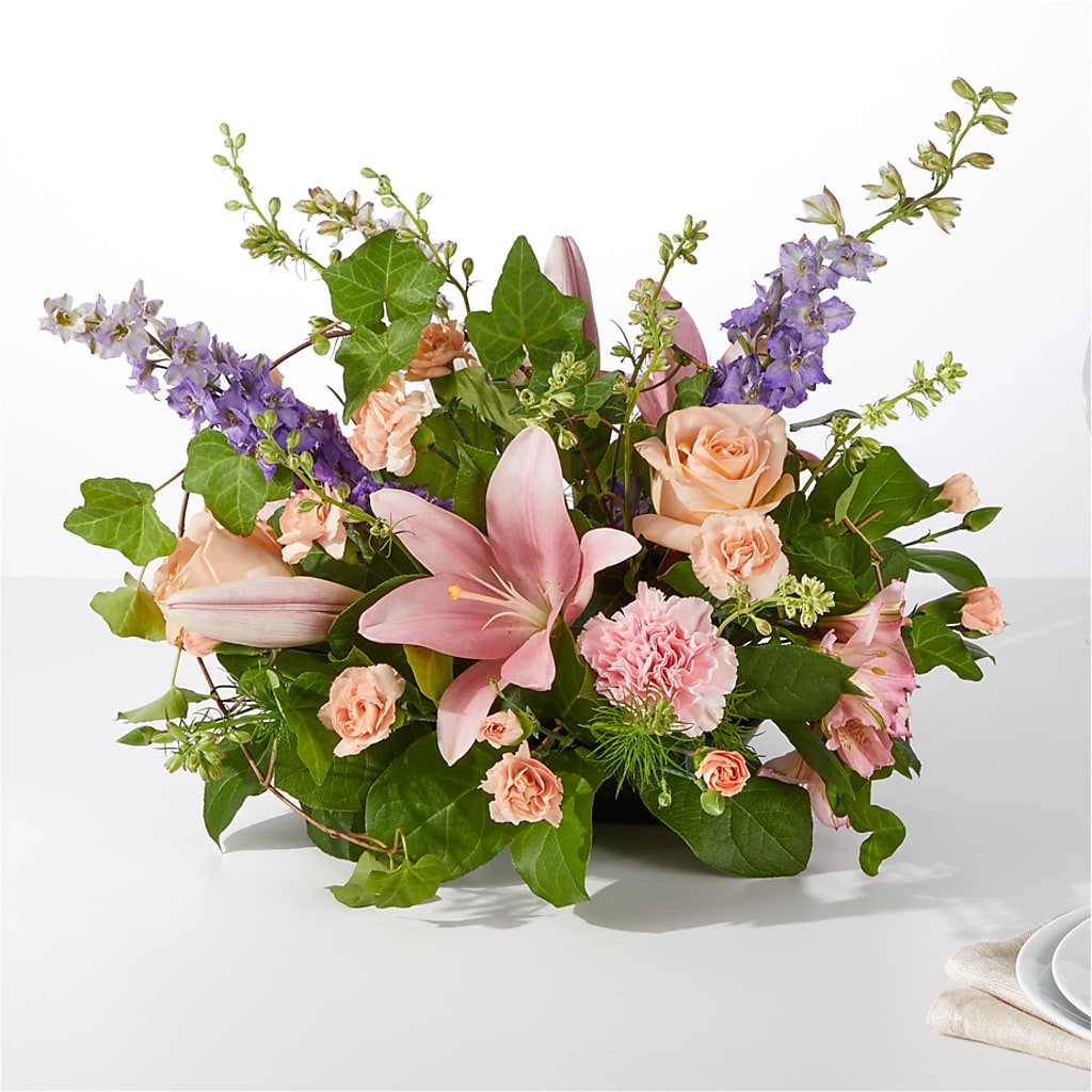 Blossom Time Centerpiece – Flair Floral Designs, Lake Dallas TX