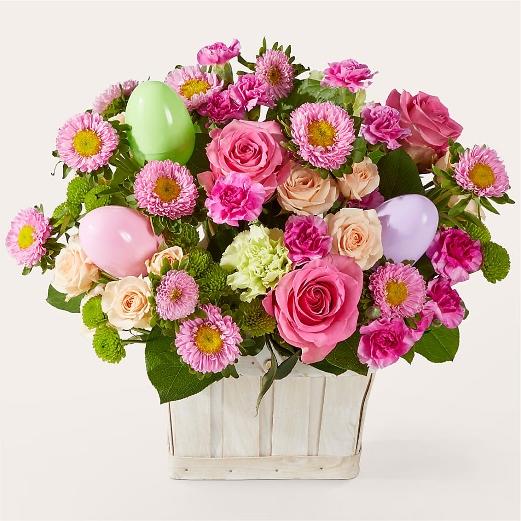 Get Eggcited Basket – Flair Floral Designs, Lake Dallas TX
