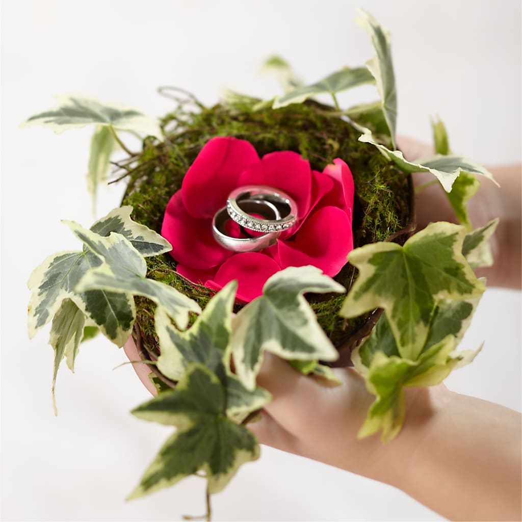 Lila Rose Ring Nest – Flair Floral Designs, Lake Dallas TX